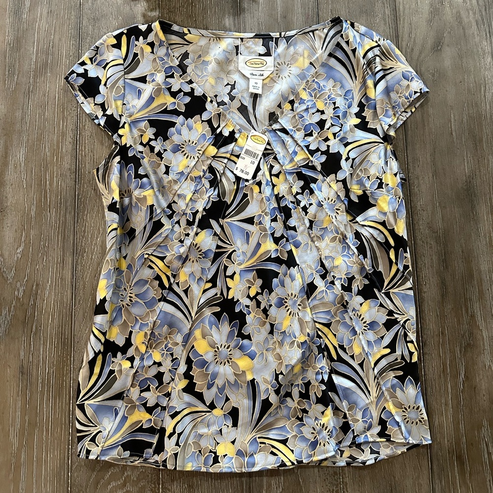 Talbots Silk Blouse NWT